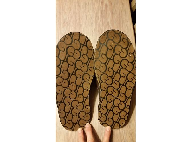Mule Ugg in pelle marrone scuro - vista 5