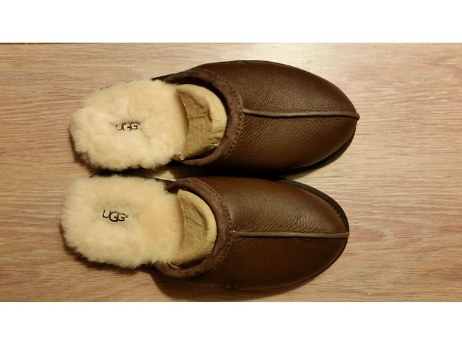 Mule Ugg in pelle marrone scuro - vista 6