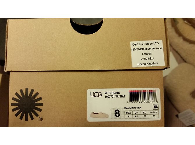 Pantofole Ugg beige in pelliccia - vista 4