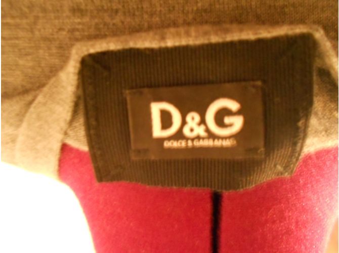 Dolce & Gabbana Cardigã Cinza de Lã de Carneiro com Pérolas - vista 3