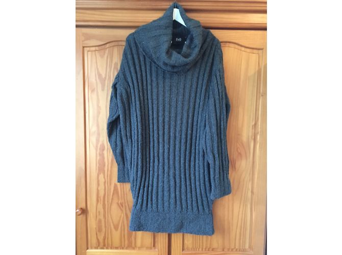 Dolce & Gabbana Oversized Kleid Blau Grün Acetat M - Ansicht 6