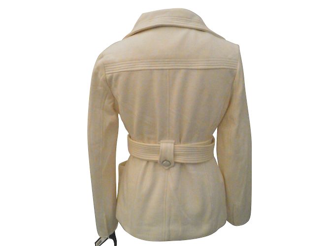Chaqueta Safari Kenneth Cole Crema Algodón M Crudo - vista 2