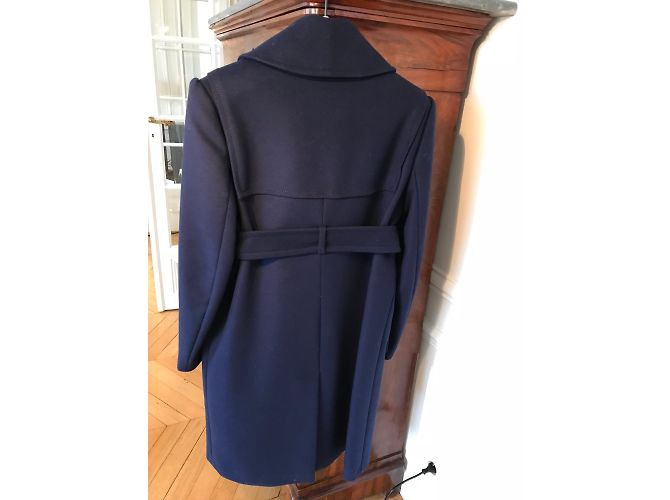 Cappotto Kenzo Blu Navy in Lana e Cashmere - vista 2