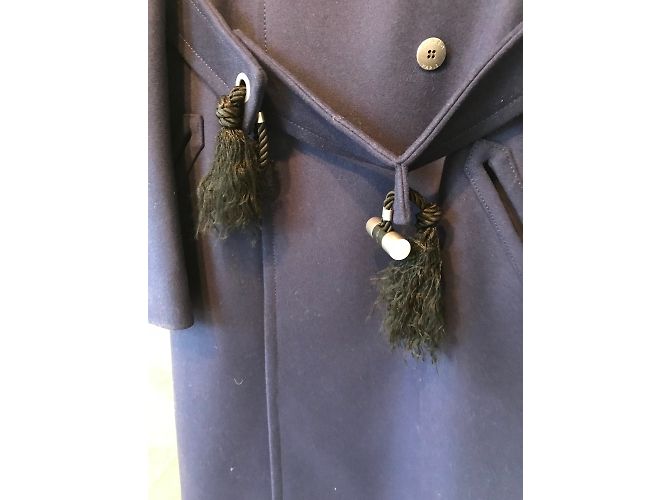 Cappotto Kenzo Blu Navy in Lana e Cashmere - vista 3