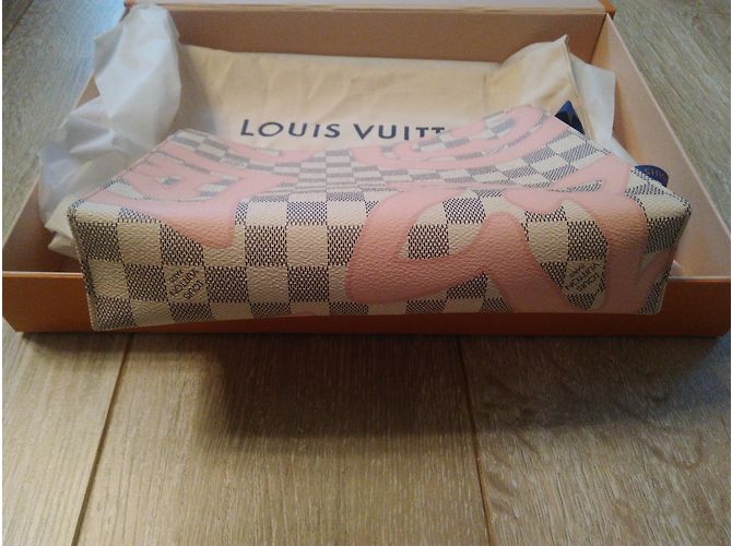 Louis Vuitton la tahitienne damier azur Blu - vista 3