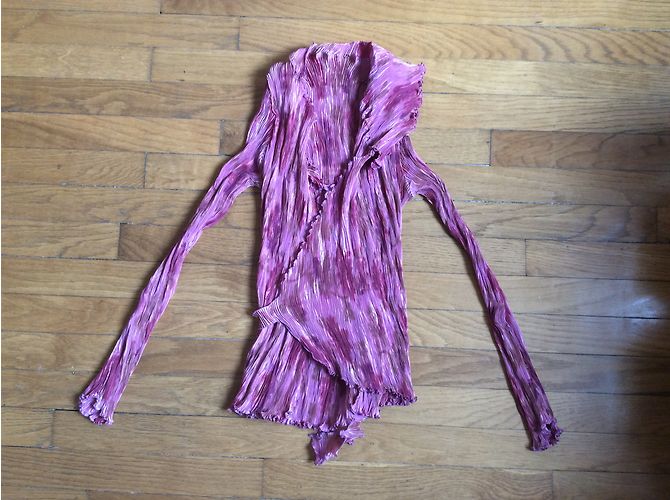 Autre Marque Ganteb's Plissierte Bluse Rosa Pink - Ansicht 4