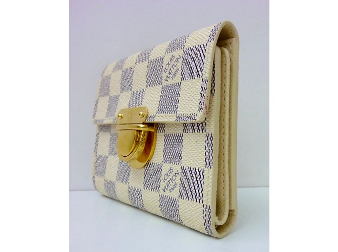 Louis Vuitton Joey damier azur Beige - vista 4