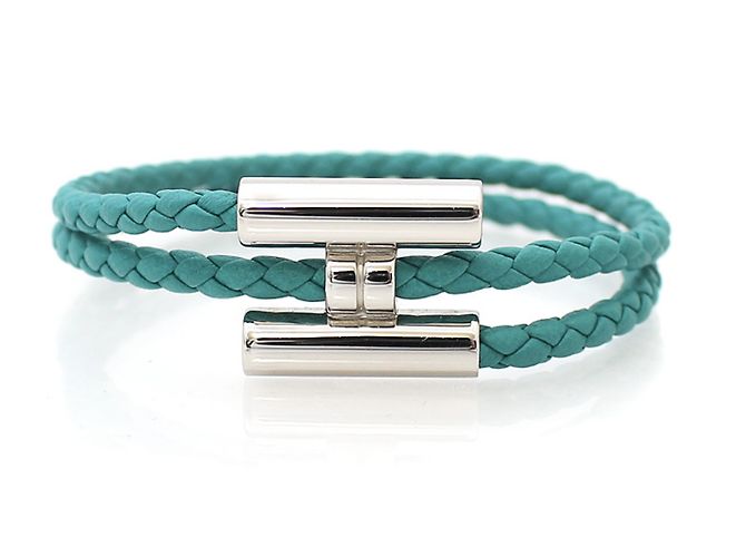 Hermès Pulsera tornis tressé Azul - vista 2