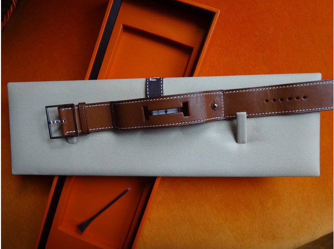 Hermès Cherche-Midi Marrón claro - vista 8