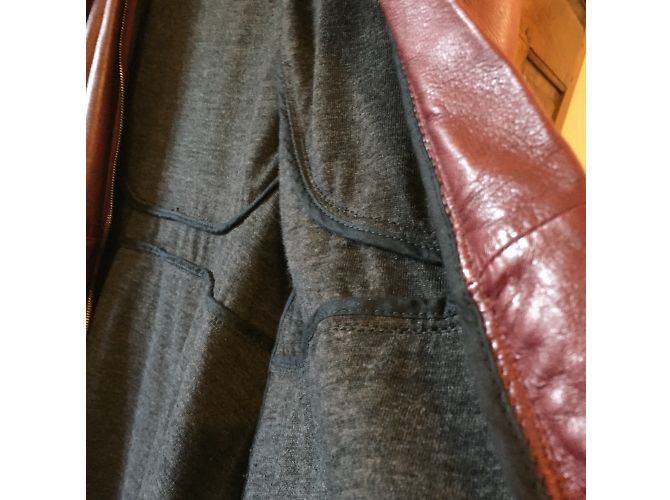 Abrigo tres cuartos Marni de piel rojo oscuro Burdeos - vista 4