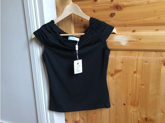 Linea T par Zapa Tops Negro - vista 3