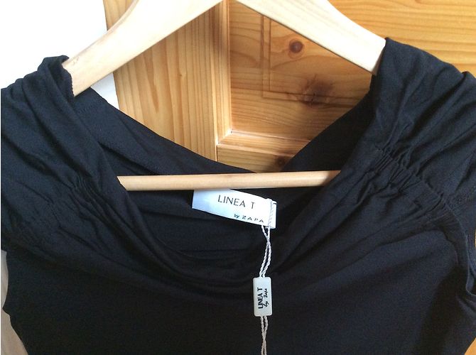 Linea T par Zapa Tops Negro - vista 6