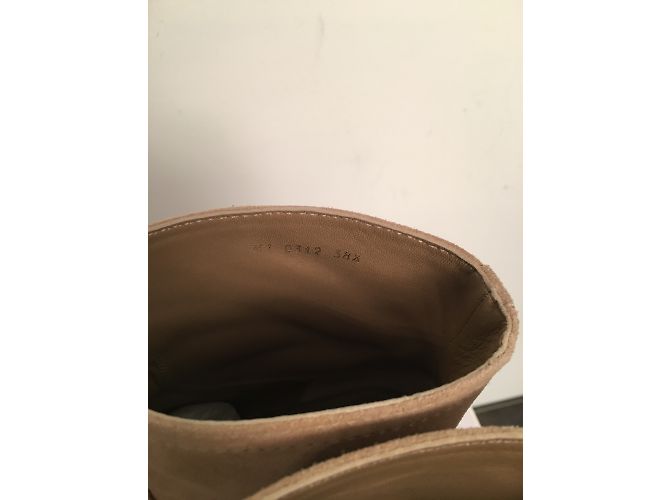 Botines Christian Dior Beige de Ante con Logo CD - vista 5