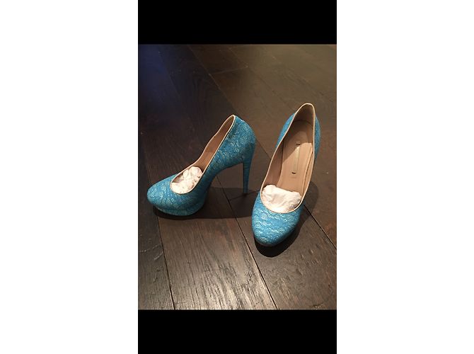 Décolleté Nicholas Kirkwood Pizzo Blu 38 - vista 5