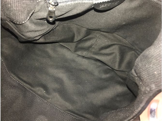 Bolsa Chloé de linho preto com detalhes em contas - vista 3