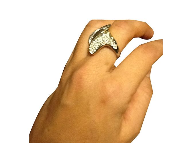 Anello Swarovski Argento e Placcato Oro - vista 2