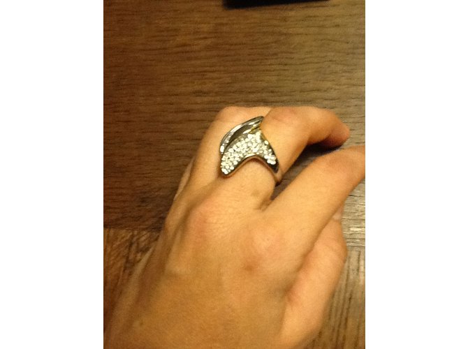 Anello Swarovski Argento e Placcato Oro - vista 4