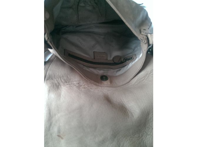 Borsa a tracolla Abaco Octopus in pelle taupe Marrone chiaro - vista 12