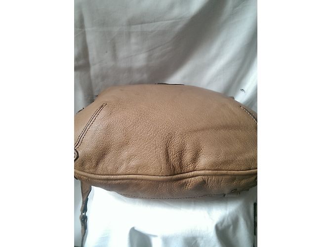 Borsa a tracolla Abaco Octopus in pelle taupe Marrone chiaro - vista 7