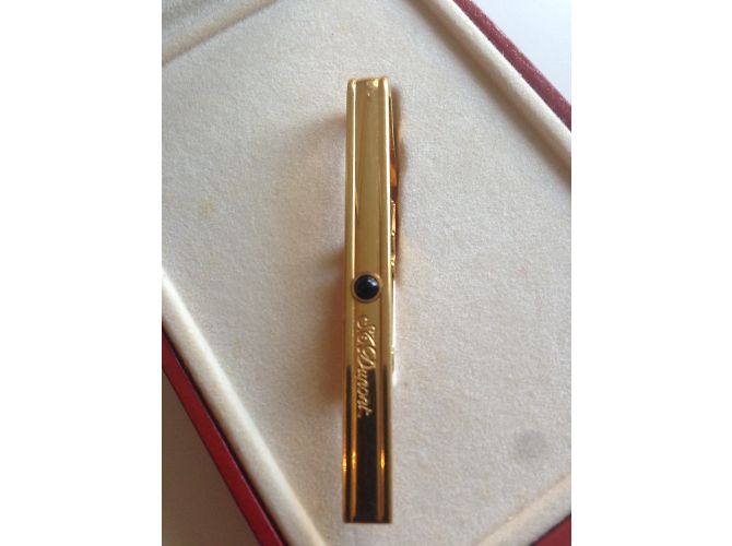 String tie St Dupont dorato placcato oro D'oro - vista 4