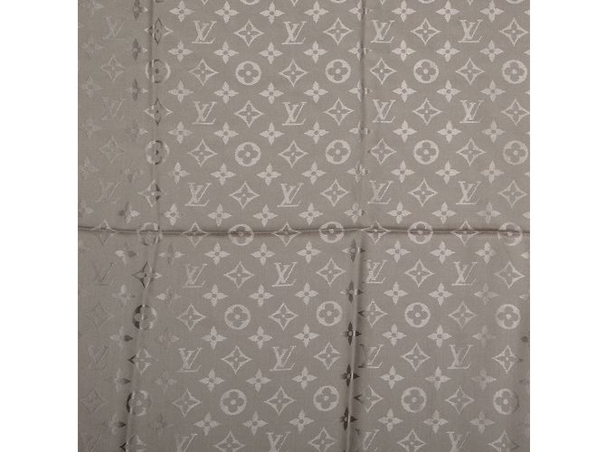Louis Vuitton Bufanda clásica del monograma Beige - vista 2