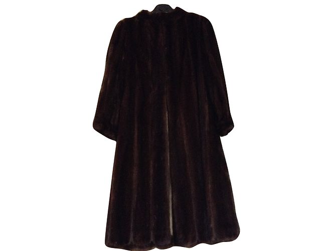 Autre Marque Abrigo de visón reversible BRUNO GAINVILLE Marrón Castaño - vista 2