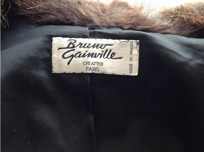 Autre Marque Bruno Gainville Marmottenpelz Jacke Braun - Ansicht 5