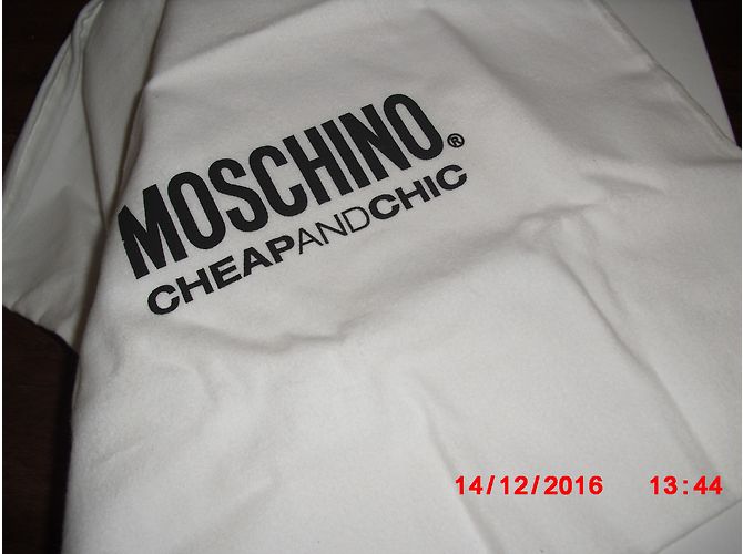 Sandali con zecca Moschino Cheap And Chic in pelle rossa Rosso - vista 6