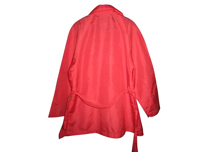 Kenzo Mädchenjacke Rot mit Gürtel 8 Jahre - Ansicht 2