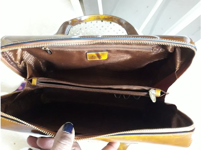 Borsa Cartier Cognac in vernice - vista 6