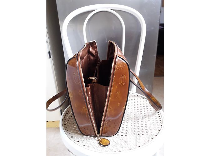 Borsa Cartier Cognac in vernice - vista 7