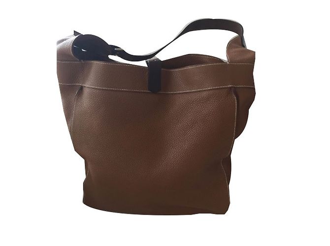 Bolso de cuero Hermès Caramel Caramelo - vista 2