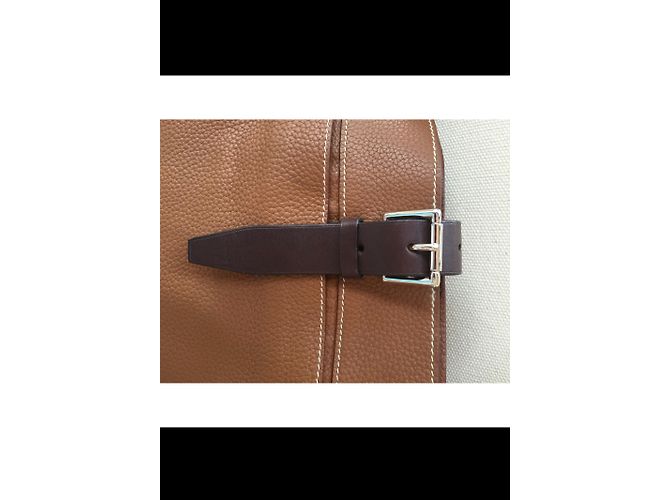 Bolso de cuero Hermès Caramel Caramelo - vista 4
