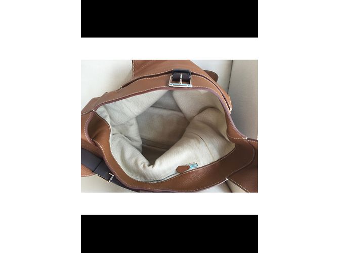 Bolso de cuero Hermès Caramel Caramelo - vista 5