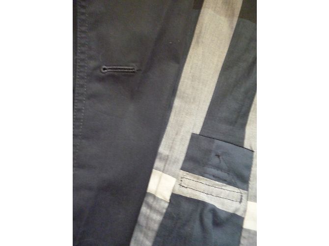Gabardina Burberry Brit Azul Marino de Algodón Talla 36 - vista 5