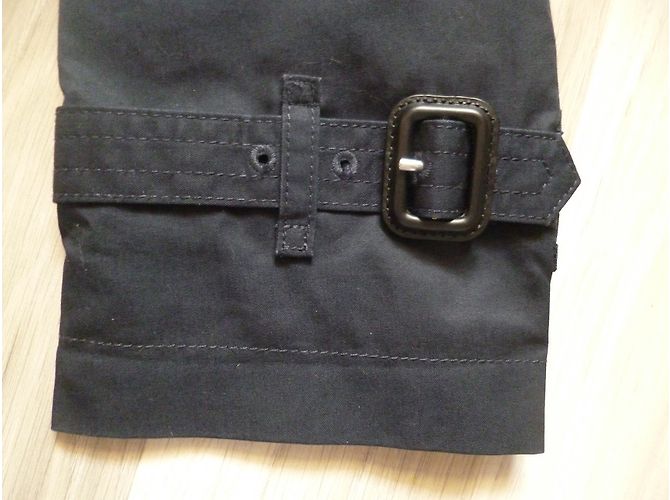 Gabardina Burberry Brit Azul Marino de Algodón Talla 36 - vista 7
