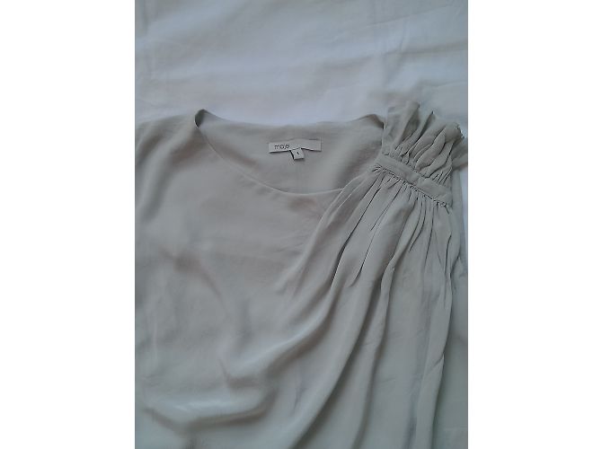Top de seda Maje beige talla 1 - vista 2