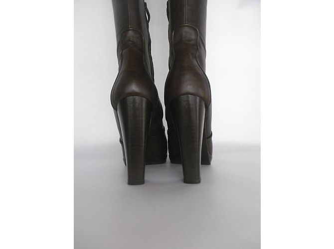Hermès Bottes Marron foncé - vue 11