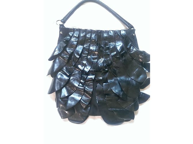 By Malene Birger Shoulder Bag Black Cotton and Leather - view 2
