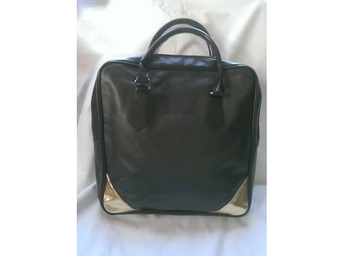 Borsa Tote Paco Rabanne Grigio Khaki Cotone Cachi - vista 2