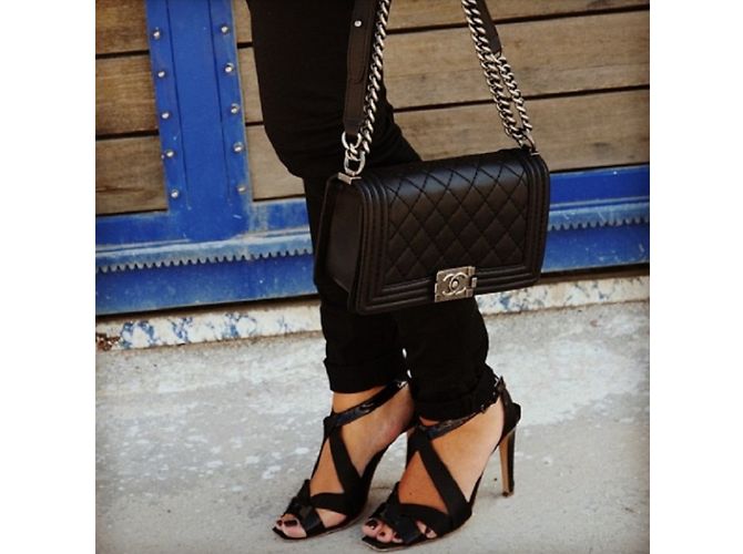 Sandali Rupert Sanderson in vernice e raso nero 39.5FR - vista 3