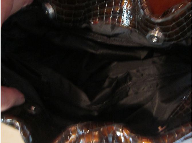 Borsa a spalla La Bagagerie in pelle nera Nero - vista 4