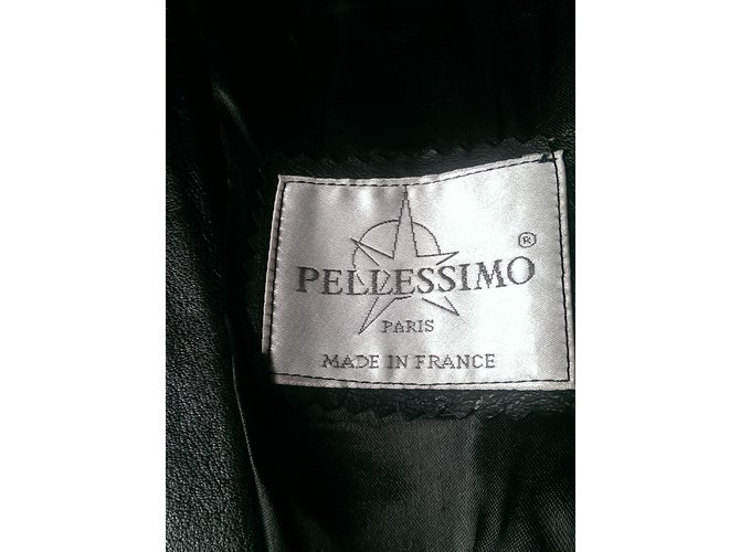 Abrigo Pellessimo de piel de cordero negro - vista 4