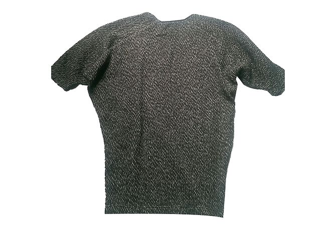 Pull Humanoid Marron Beige Détails Cuir Taille S - vue 2