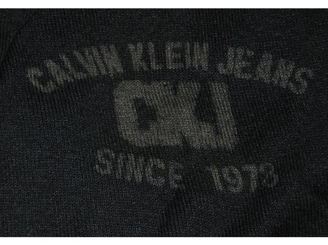 Calvin Klein Jeans Kapuzenpullover Schwarz Seide Baumwolle Kaschmir L - Ansicht 4