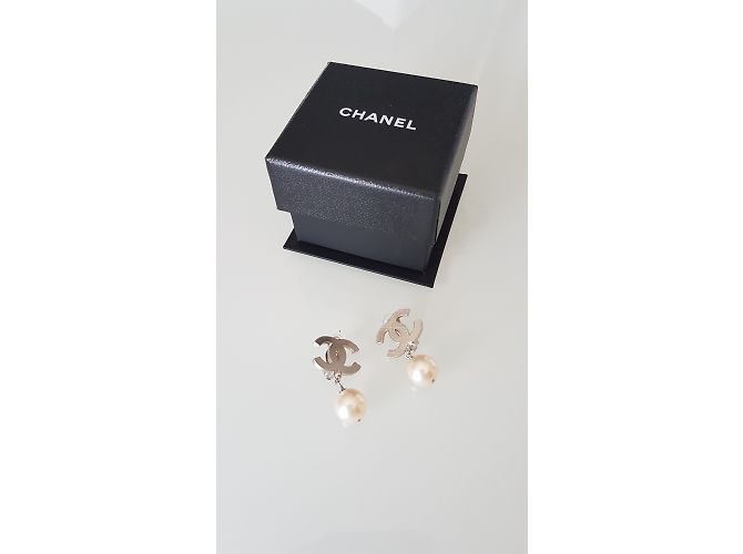 Chanel Brincos Prata - vista 3