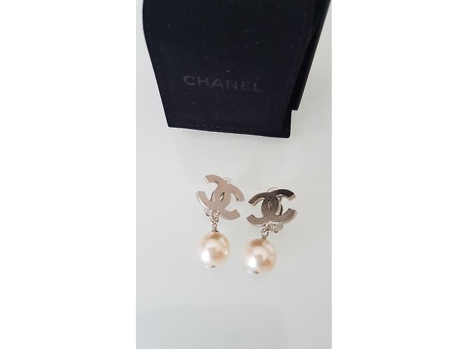 Chanel Brincos Prata - vista 4