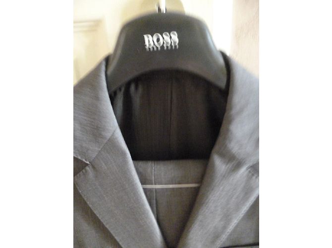 Completo due pezzi Hugo Boss Grigio Lana - vista 3