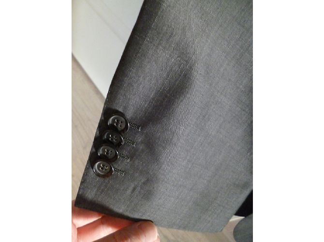 Completo due pezzi Hugo Boss Grigio Lana - vista 4