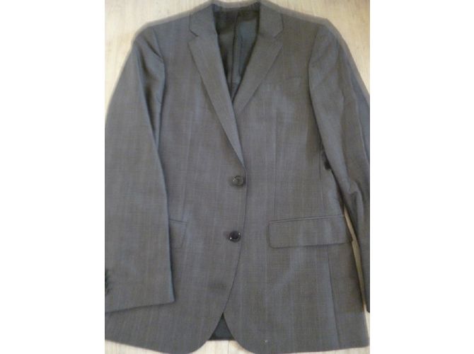 Completo due pezzi Hugo Boss Grigio Lana - vista 6